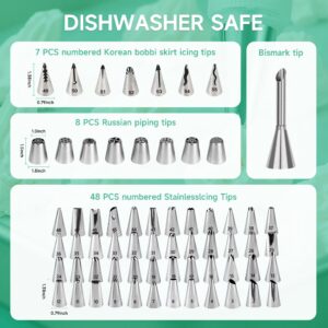 356-piece green cake decorating kit with piping tools - gallery 1
