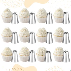 16-piece pink stainless steel pastry nozzles - gallery 3