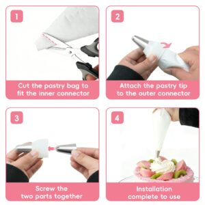 15-piece piping bags and tips set 16 inch - gallery 3