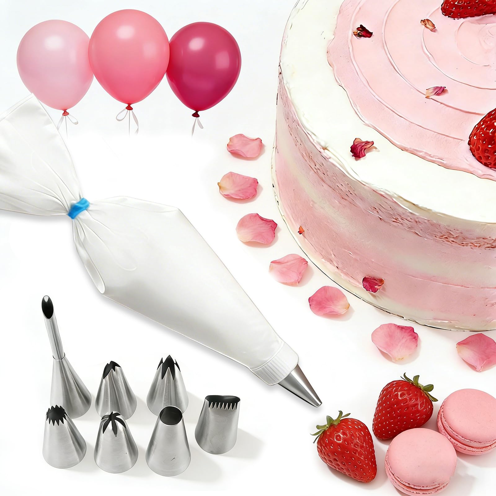 15-piece piping bags and tips set 16 inch - gallery 4