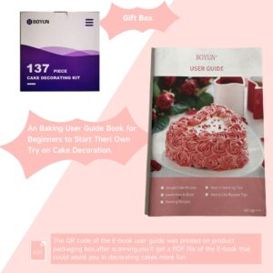 137-piece pink cake decorating kit with piping tools - gallery 4