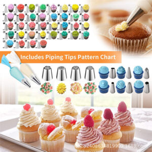 236-piece food grade stainless steel piping nozzles set - gallery 4