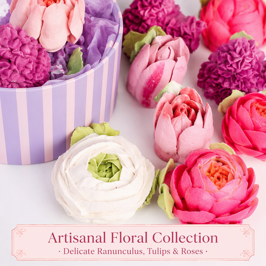 No. 103 fine straight teardrop rose petal piping tip flower collection application