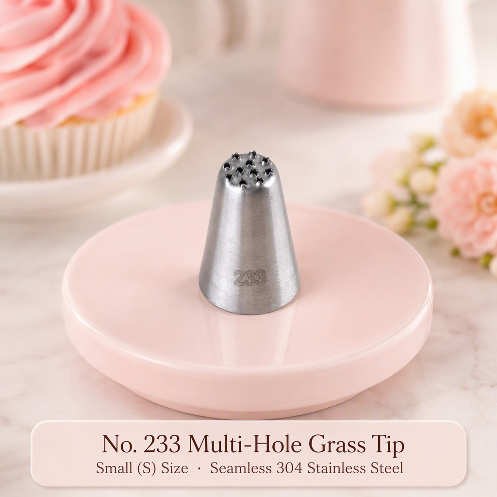 Wholesale packaging and bulk private label options for No. 233 grass piping tips