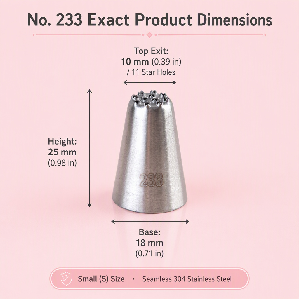 Close-up view of the precision micro-drilled round holes on No. 233 grass nozzle crown
