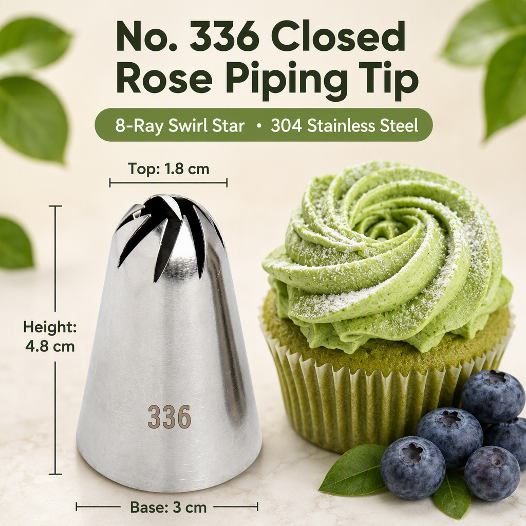 Key features and 304 food-grade stainless steel material of No. 336 drop flower nozzle