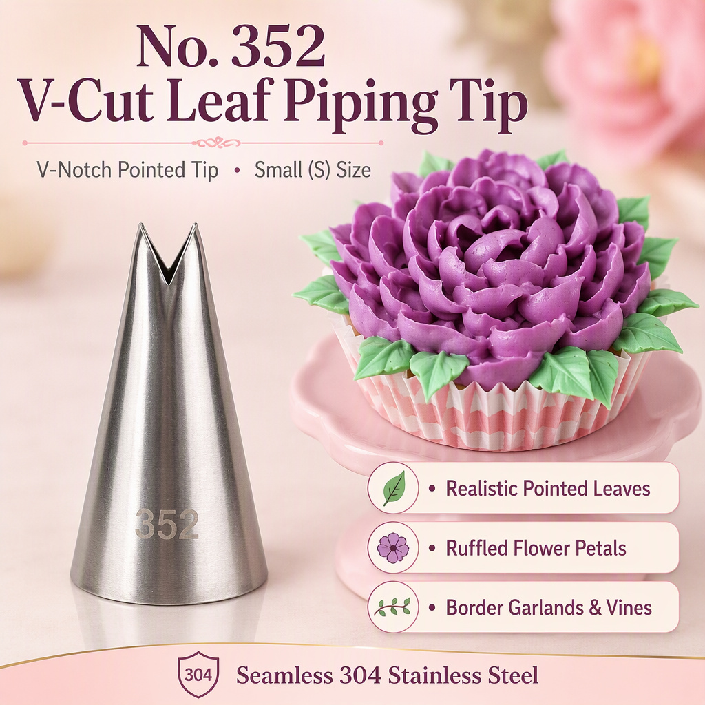 Key features and 304 food-grade stainless steel material of No. 352 leaf nozzle